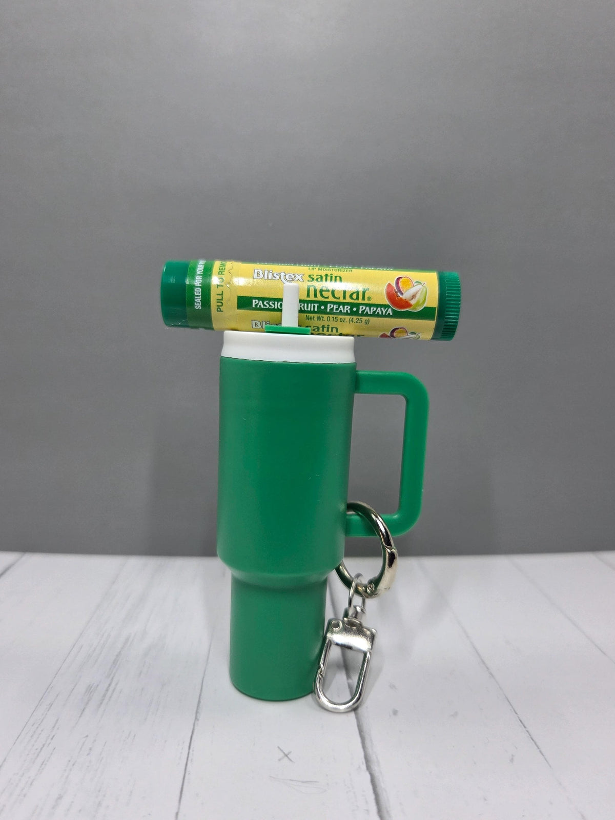Mini Tumbler Keychain, Removable Lid and coordinating Lip Balm