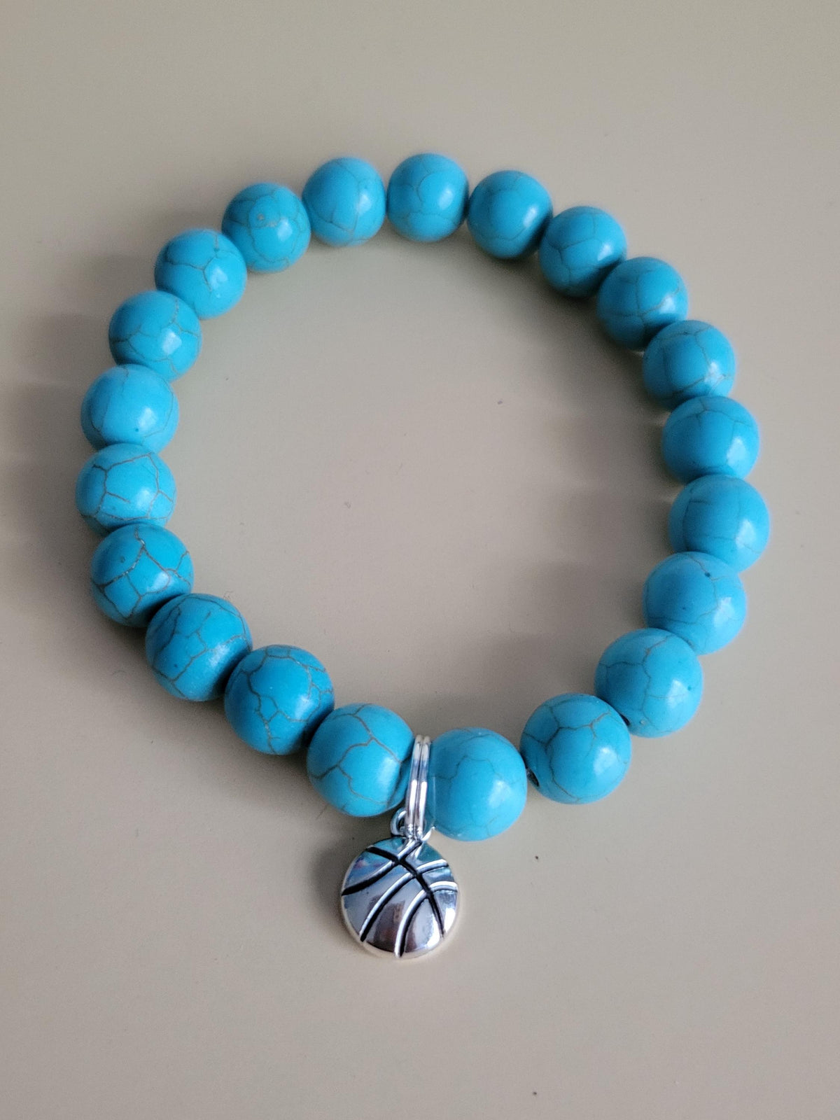 Liberty WNBA Inspired Basketball Charm Bracelets Set