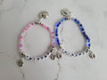 Twins Mom Seed Bead Bracelet: Stretchy New Mom Gift