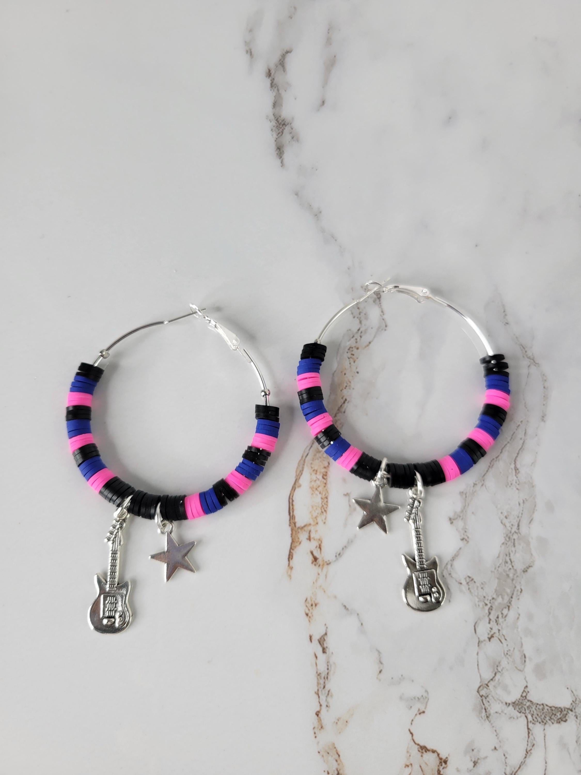 TV Girl Inspired Hoop ClayEarrings Bracelet Who Really Cares