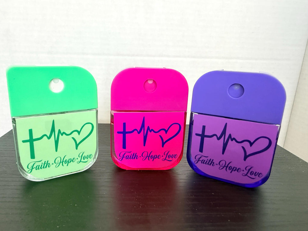 Faith Hope Love Custom Hand Sanitizer Spray Faith Based Gift