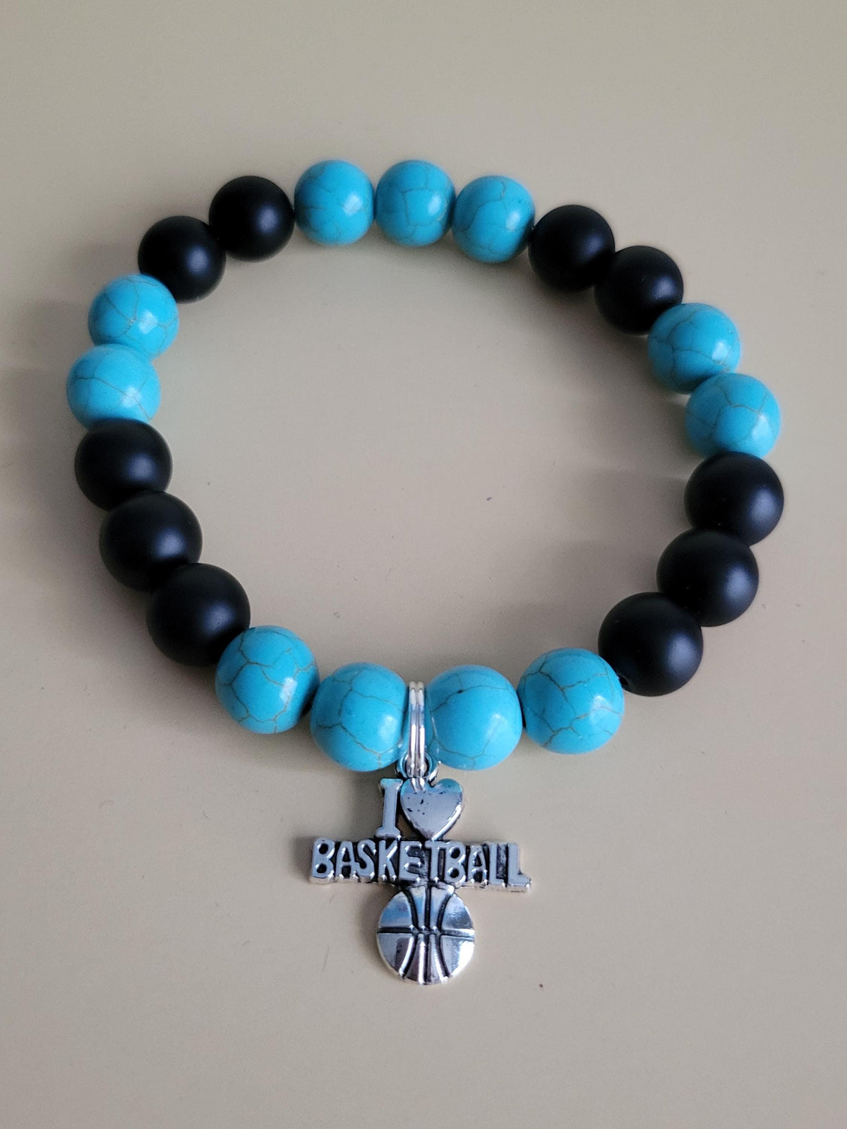 Liberty WNBA Inspired Basketball Charm Bracelets Set