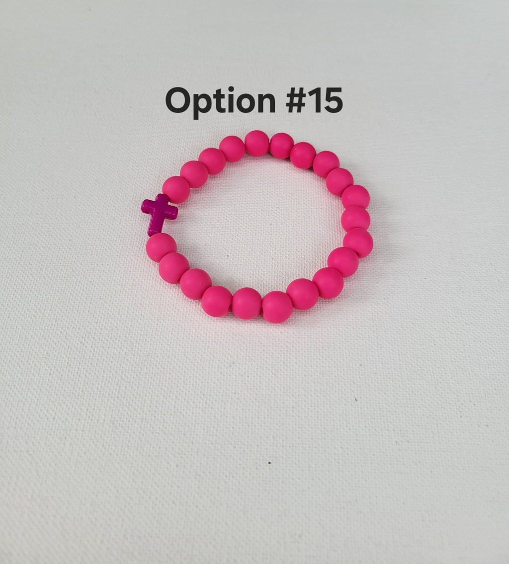 Silicone Cross Bracelet: Catholic Christian Religious Gift