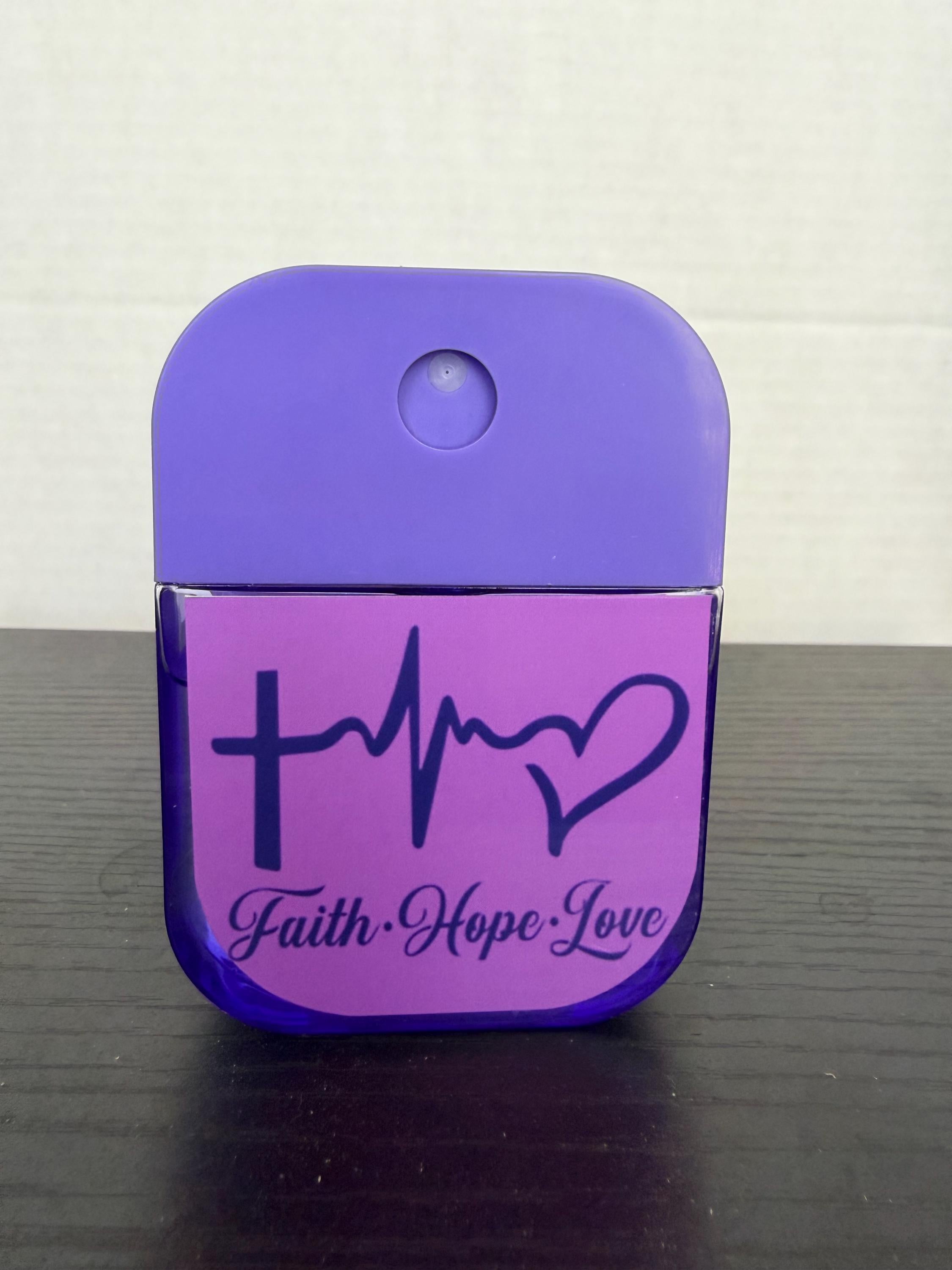 Faith Hope Love Custom Hand Sanitizer Spray Faith Based Gift
