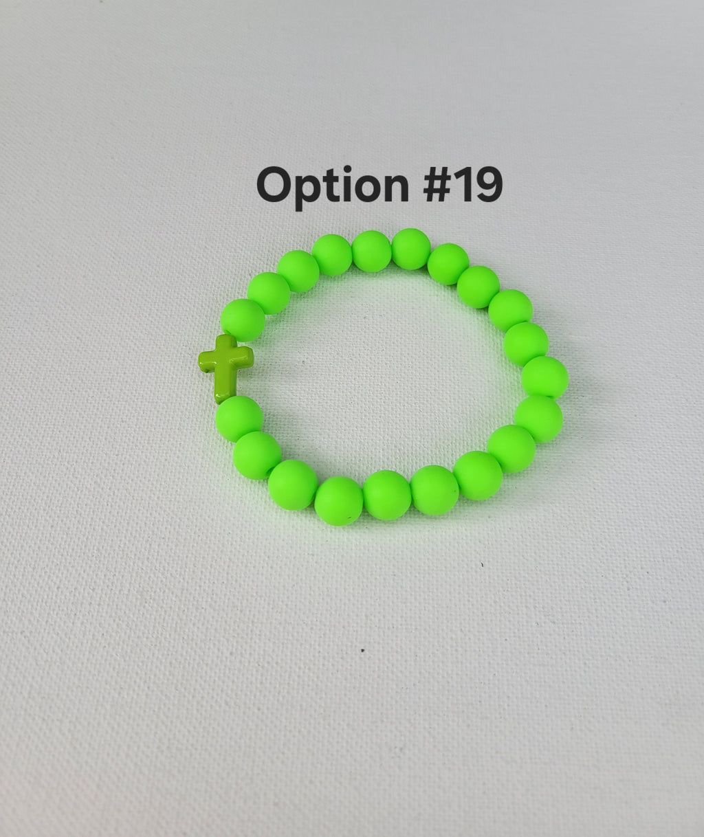 Silicone Cross Bracelet: Catholic Christian Religious Gift