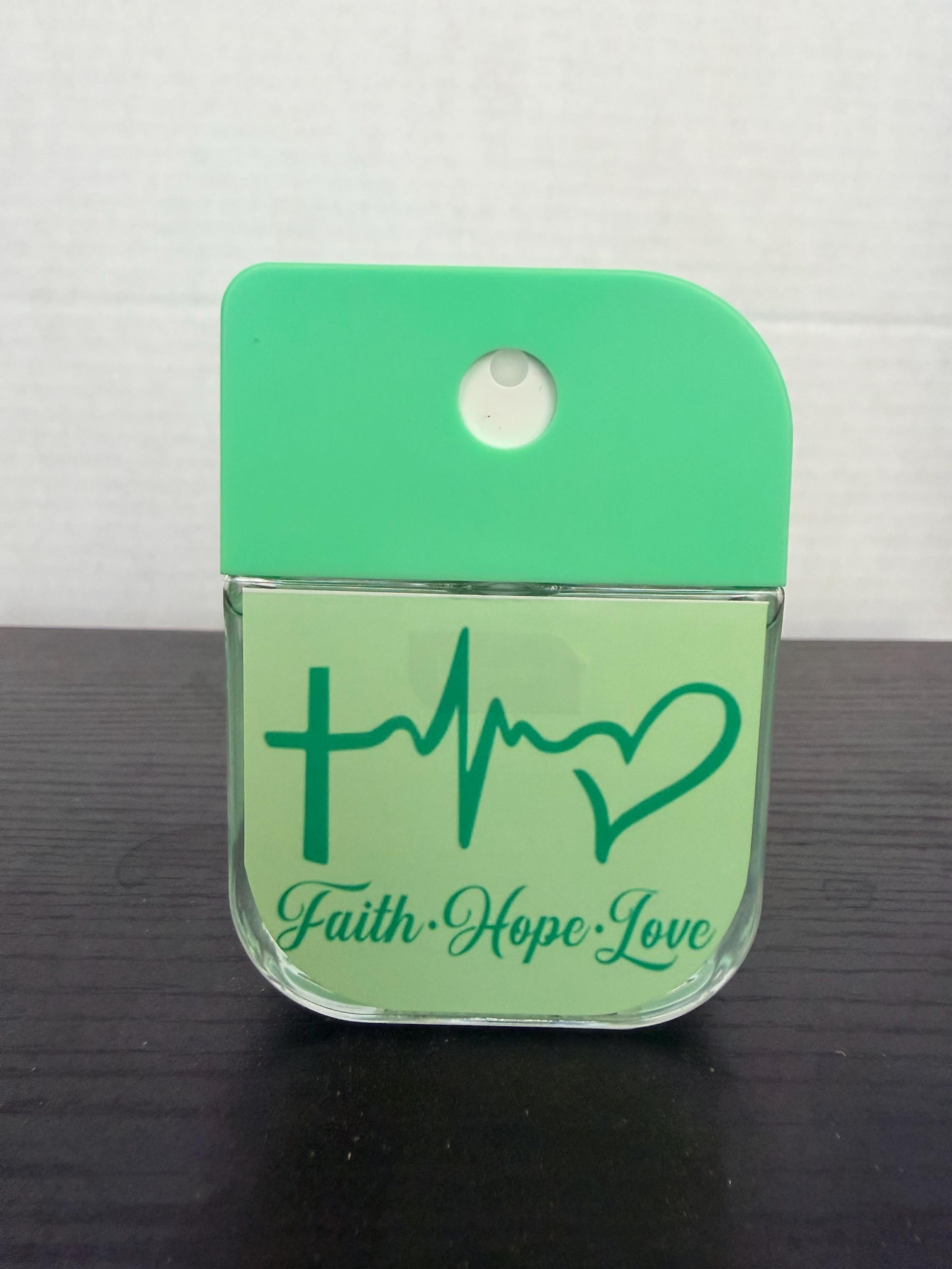 Faith Hope Love Custom Hand Sanitizer Spray Faith Based Gift