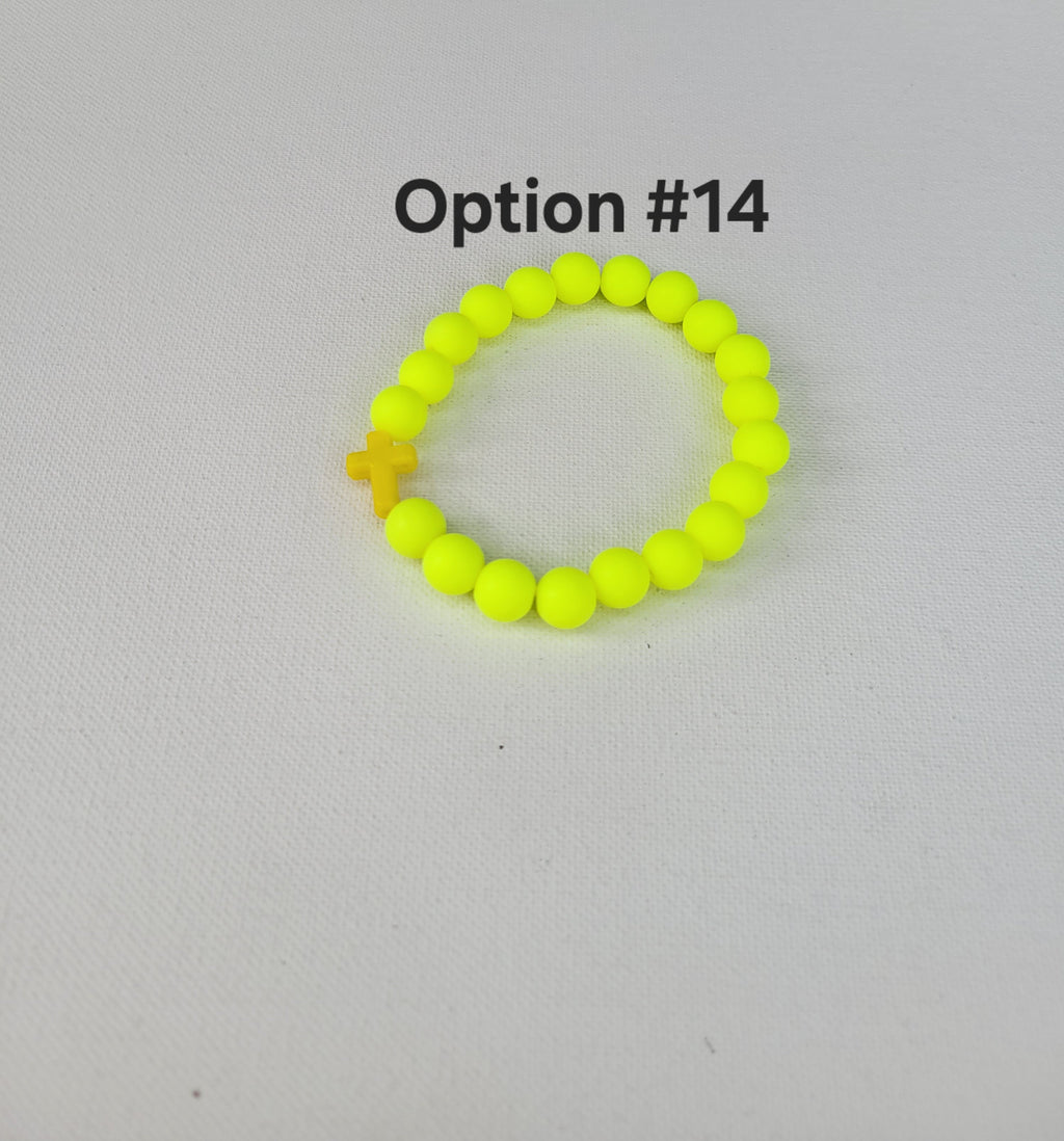 Silicone Cross Bracelet: Catholic Christian Religious Gift