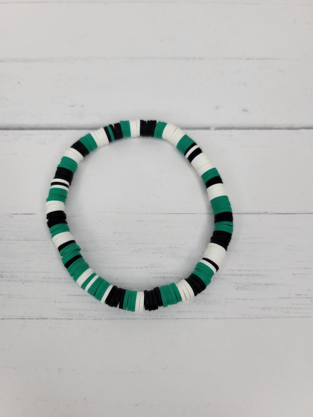 Eagles Clay Bead Bracelet Earrings Set Philadelphia Team Spirit Jewelry