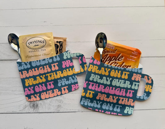 Christmas Tea Favors, Honey, Candy Cane, Pray Over It Gifts