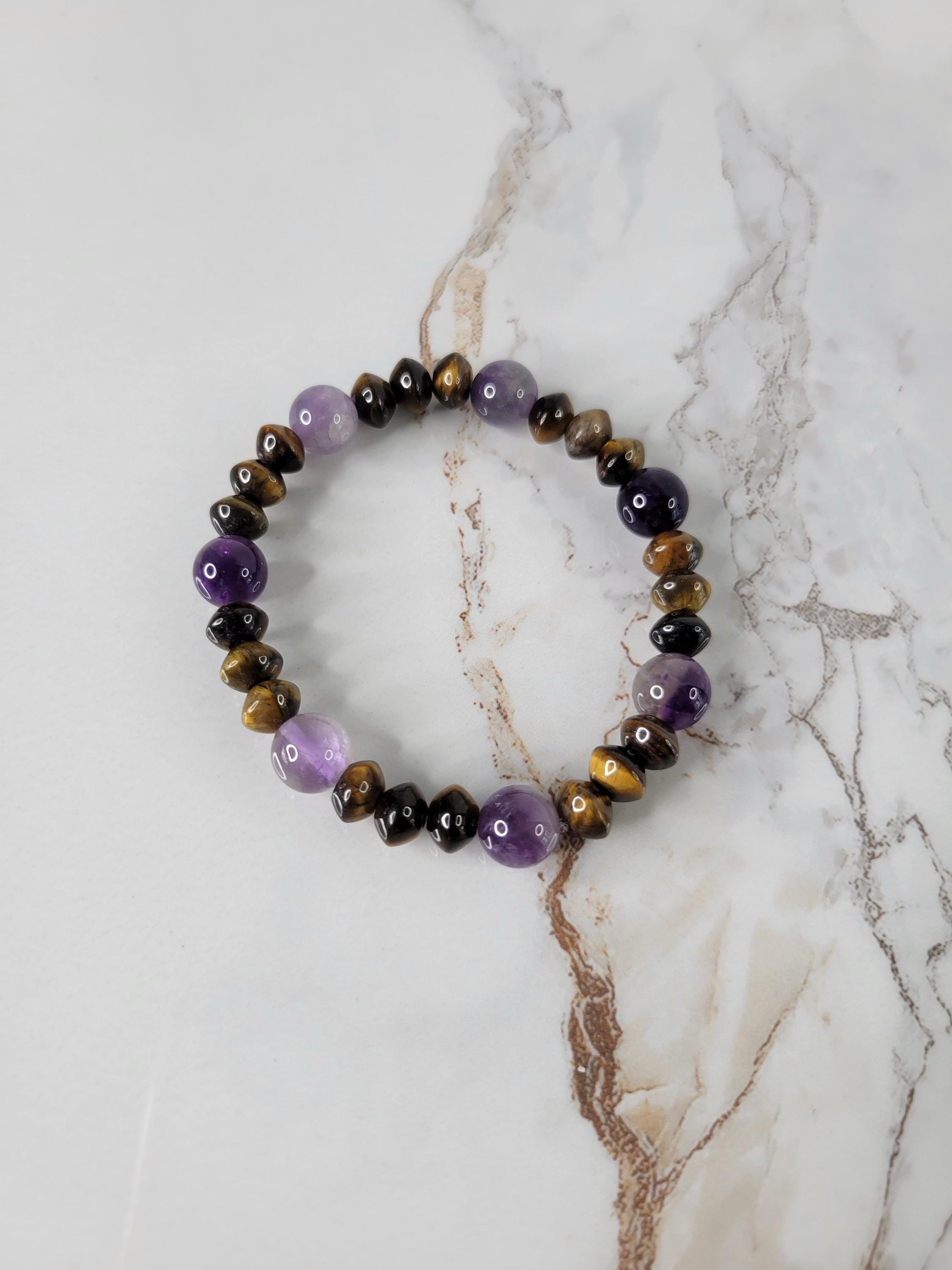 Tiger’s Eye / Amethyst Bracelet