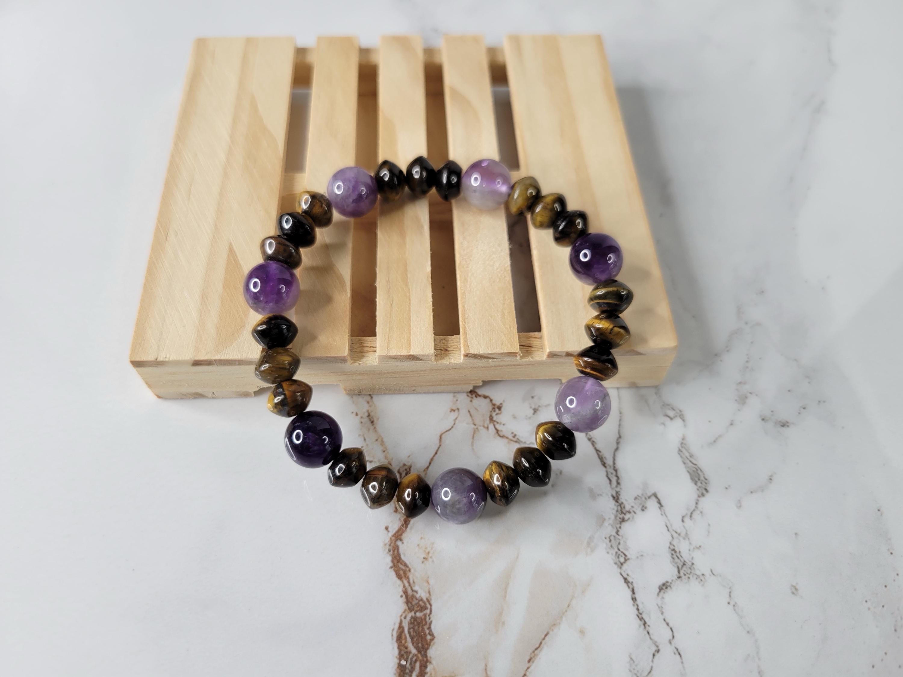 Tiger’s Eye / Amethyst Bracelet