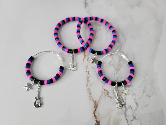 TV Girl Inspired Hoop ClayEarrings Bracelet Who Really Cares