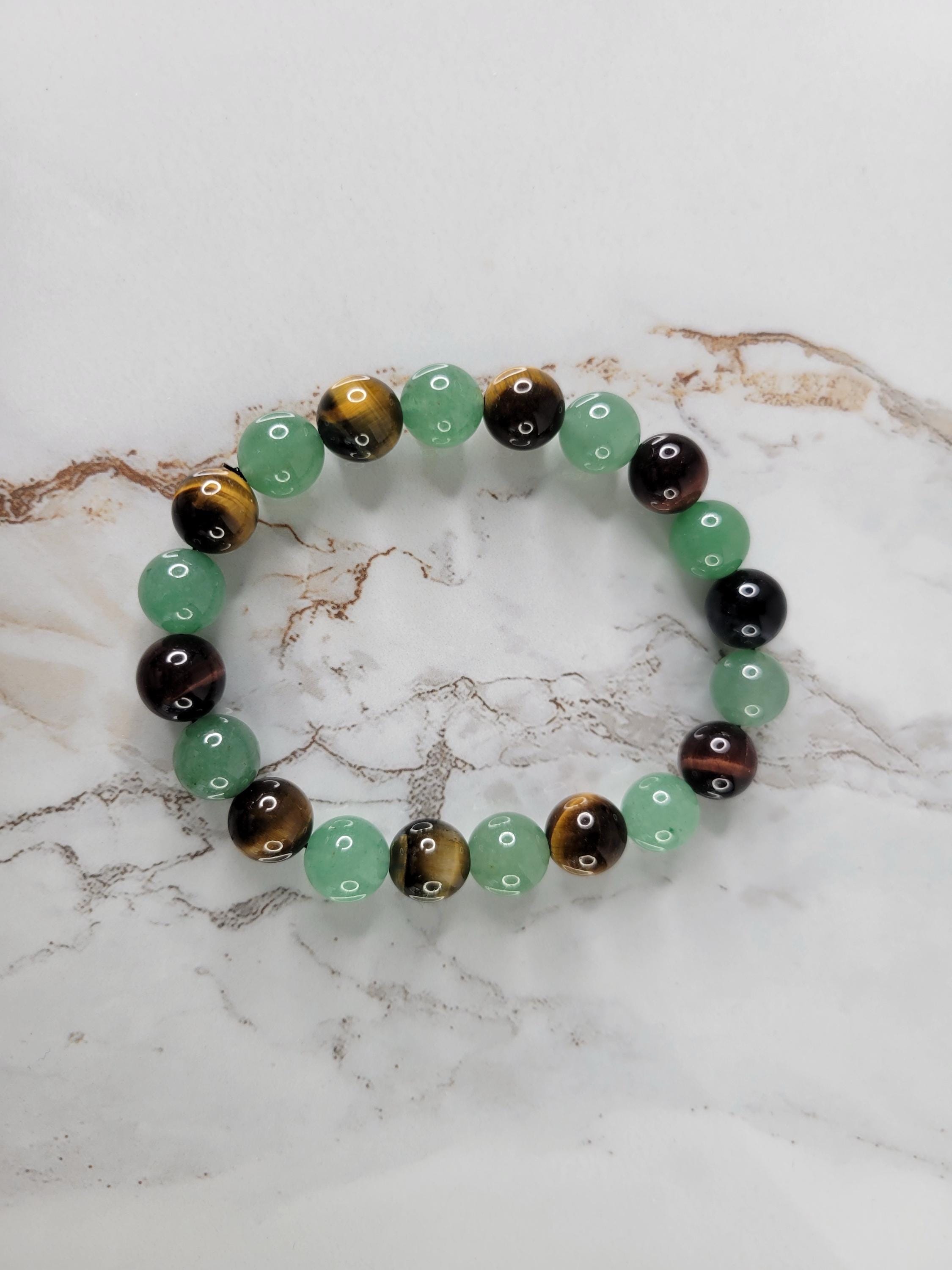 Tiger’s Eye / Green Aventurine Money Abundance Bracelet
