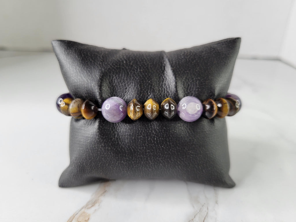 Tiger’s Eye / Amethyst Bracelet