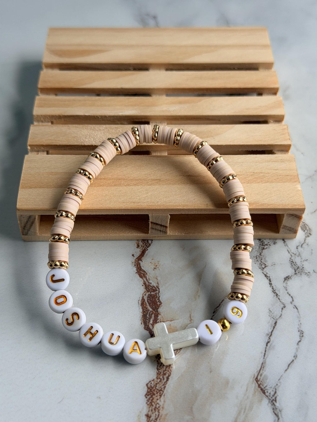 Customizable Bible Verse Beaded Bracelet, Faith Jewelry