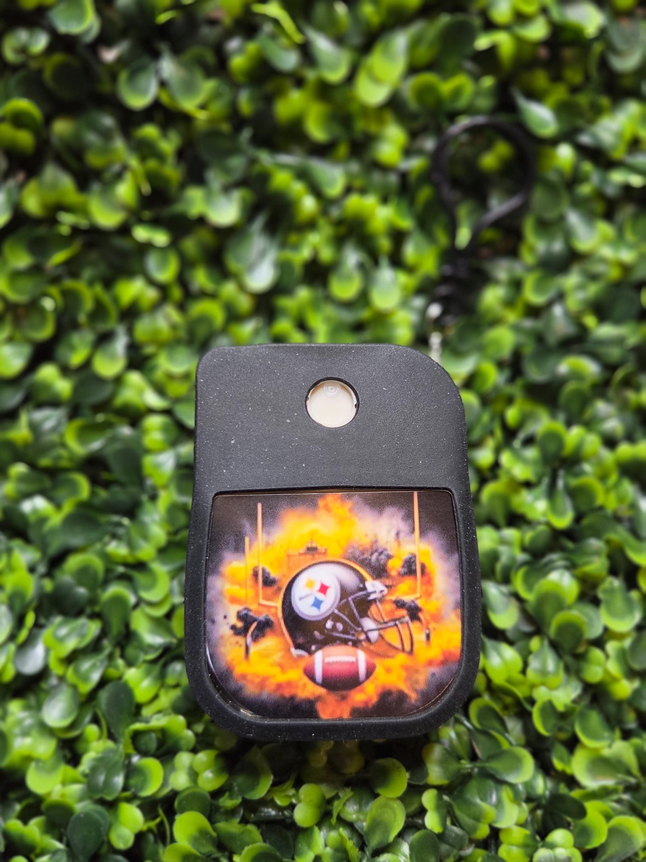 Steelers Inspired Custom Hand Sanitizer Keychain with Charms