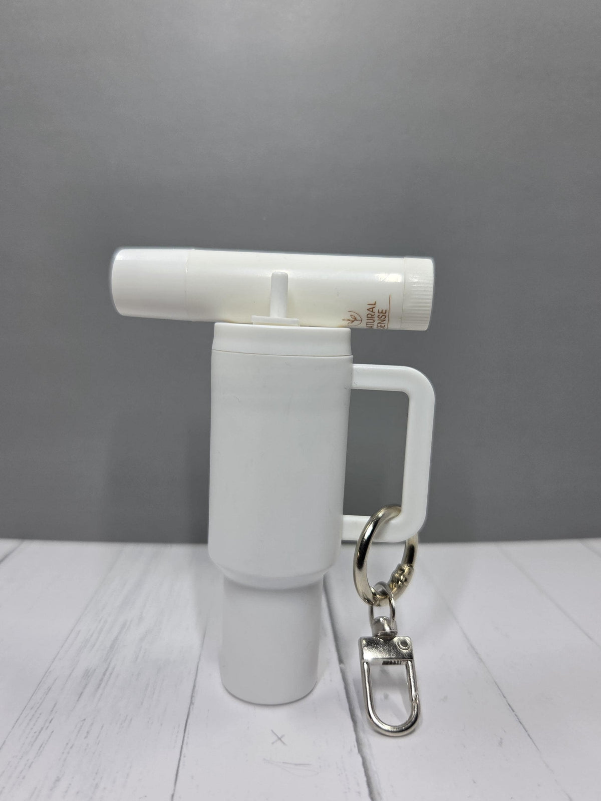 Mini Tumbler Keychain, Removable Lid and coordinating Lip Balm