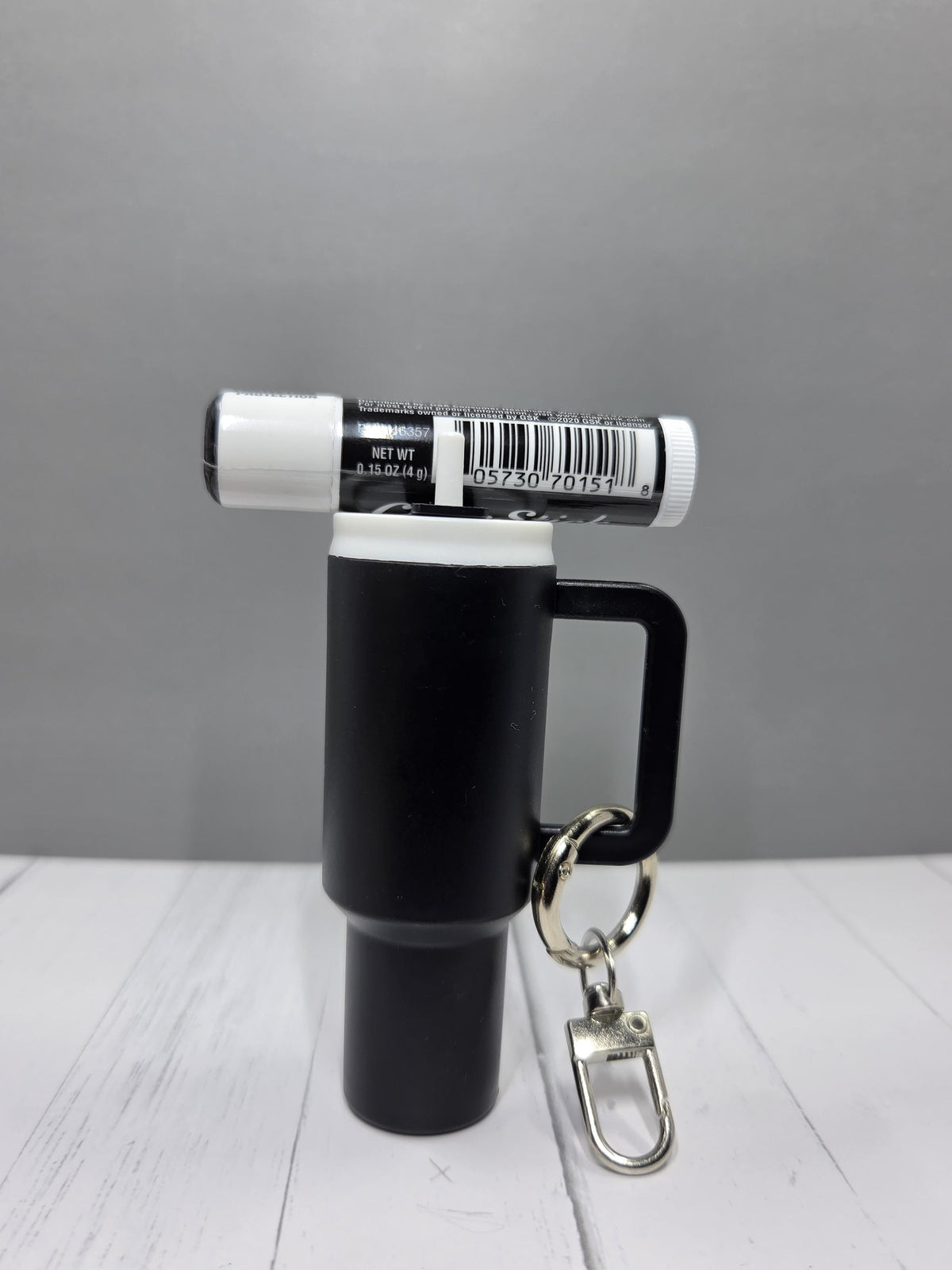 Mini Tumbler Keychain, Removable Lid and coordinating Lip Balm