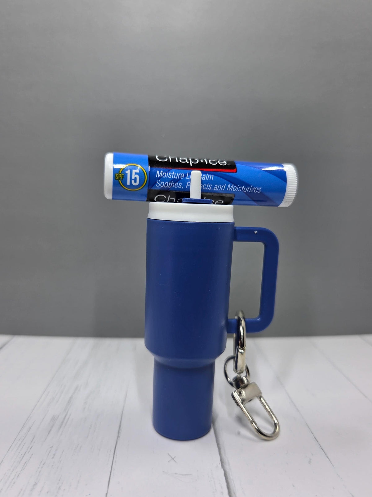 Mini Tumbler Keychain, Removable Lid and coordinating Lip Balm