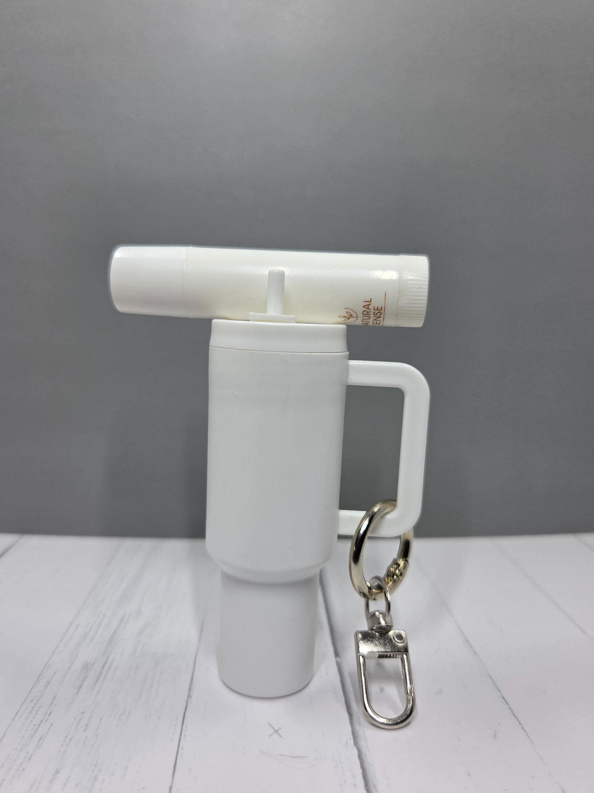 Mini Tumbler Keychain, Removable Lid and coordinating Lip Balm