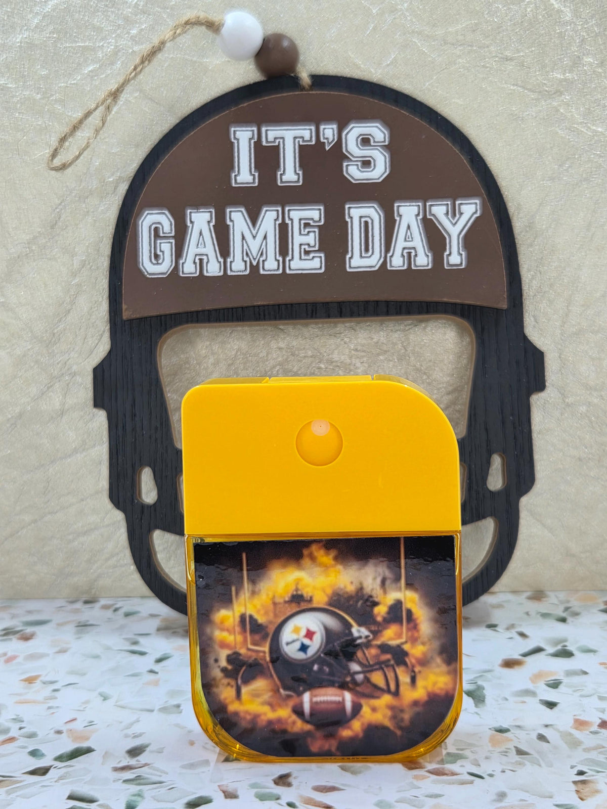 Steelers Inspired Custom Hand Sanitizer Keychain