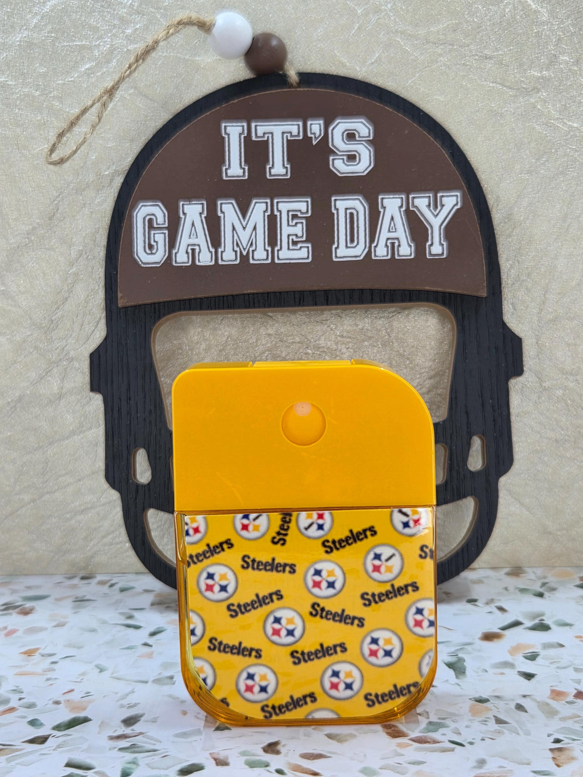 Steelers Inspired Custom Hand Sanitizer Keychain