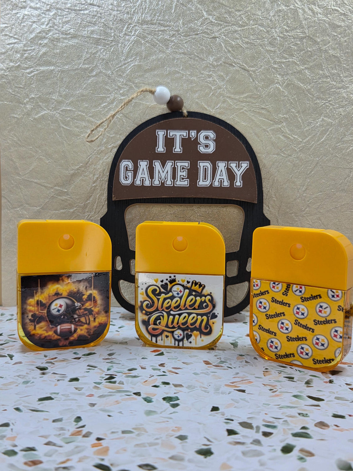 Steelers Inspired Custom Hand Sanitizer Keychain