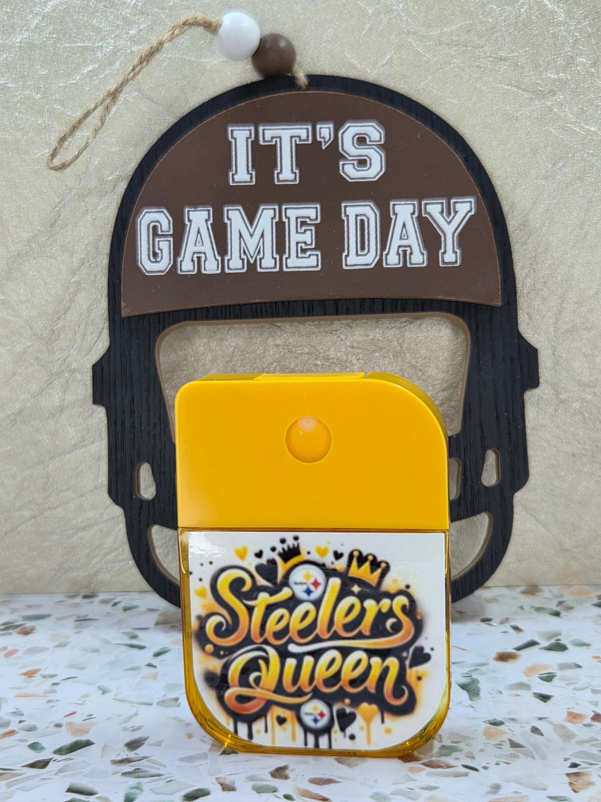 Steelers Inspired Custom Hand Sanitizer Keychain