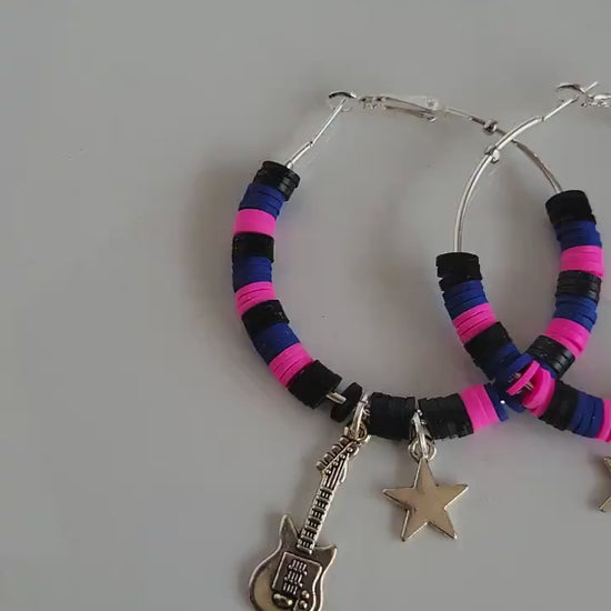 TV Girl Inspired Hoop ClayEarrings Bracelet Who Really Cares