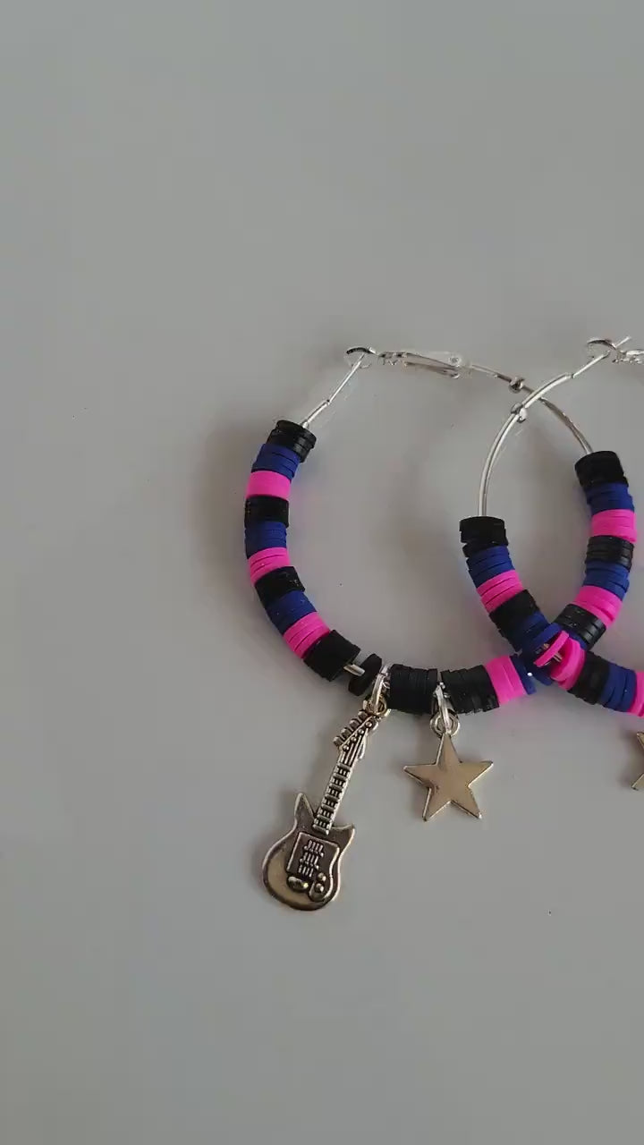 TV Girl Inspired Hoop ClayEarrings Bracelet Who Really Cares
